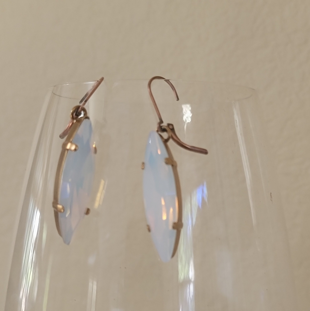Art Deco Art Opal Crystal  earrings